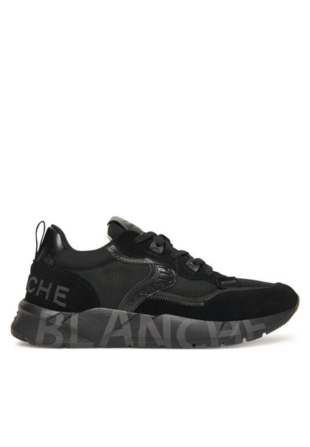 Voile Blanche Sneakersy Club01. 2017465-15 Czarny. Kolor: czarny. Materiał: skóra, zamsz