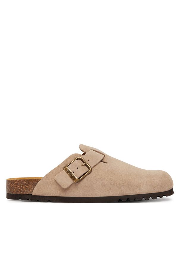 Klapki Scholl. Kolor: beżowy