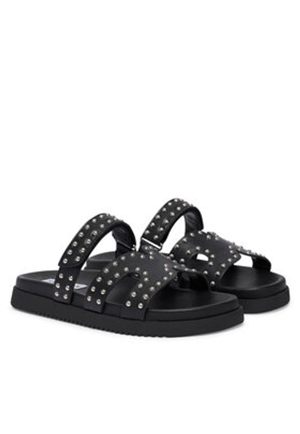 Steve Madden Klapki Missile-S 11003772 Czarny. Kolor: czarny. Materiał: skóra