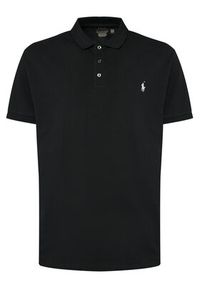 Polo Ralph Lauren Polo 710941439038 Czarny Custom Slim Fit. Typ kołnierza: polo. Kolor: czarny. Materiał: bawełna #5