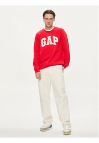 GAP - Gap Bluza 852079-08 Czerwony Regular Fit. Kolor: czerwony. Materiał: bawełna #3