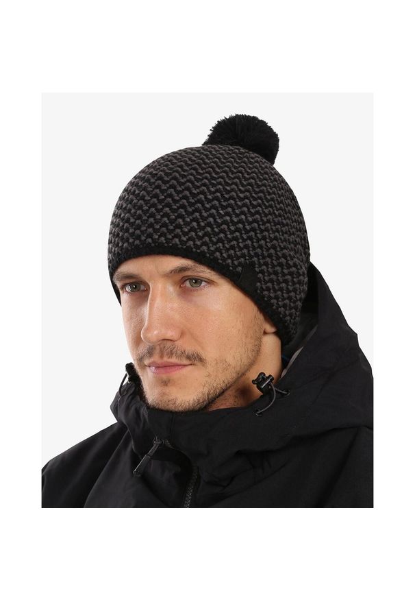 Czapka męska Kilpi PAULO-M. Kolor: czarny. Materiał: wełna. Styl: sportowy