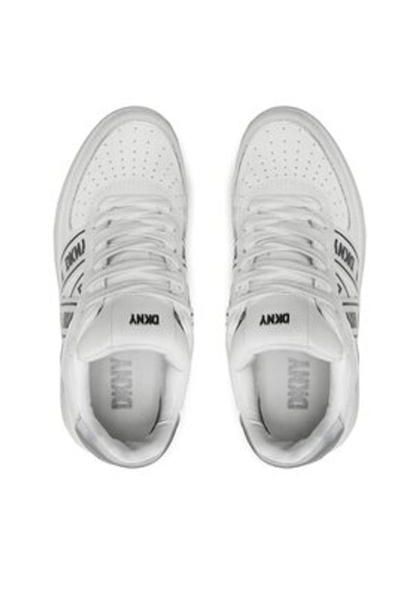 DKNY Sneakersy Olicia K4205683 Biały. Kolor: biały. Materiał: skóra