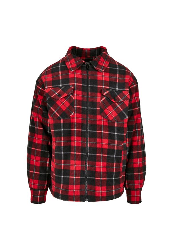 Pluszowa kurtka Urban Classics. Kolor: czarny, czerwony, wielokolorowy