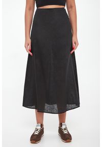 Ecoalf - Spódnica lniana midi Beth ECOALF. Materiał: len #4