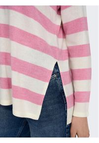 only - ONLY Sweter 15219642 Różowy Regular Fit. Kolor: różowy. Materiał: syntetyk #2