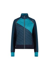 Kurtka damska turystyczna CMP 30A2276. Typ kołnierza: kaptur. Kolor: niebieski. Materiał: softshell. Sport: turystyka piesza #1
