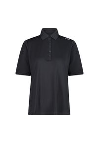 Damska koszulka polo CMP. Typ kołnierza: polo. Kolor: szary, wielokolorowy, brązowy #1