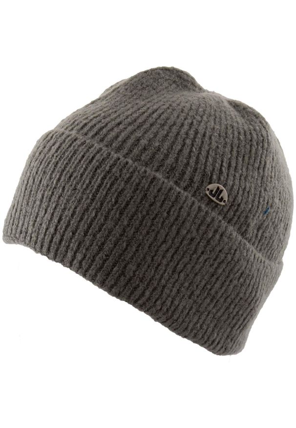 XTASY - Elegancki i ciepły damski zimowy kapelusz z akrylu w szarym. Kolor: szary. Materiał: akryl. Sezon: zima. Styl: elegancki