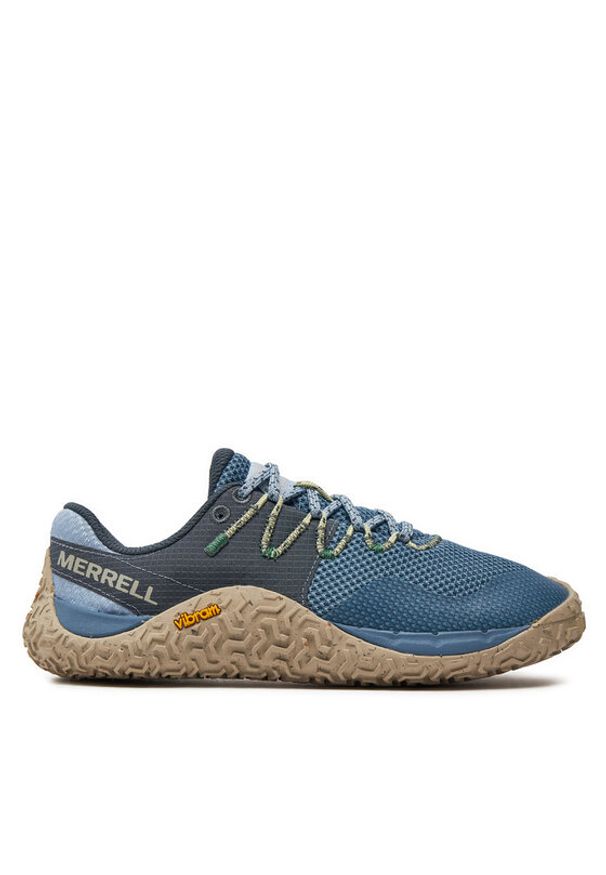 Merrell Buty do biegania Trail Glove 7 J068186 Niebieski. Kolor: niebieski. Materiał: materiał