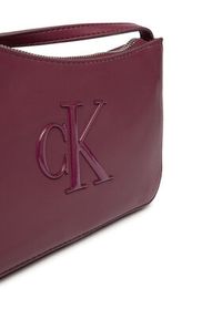 Calvin Klein Torebka Bold Ck Mini Bag LV04F1125G Bordowy. Kolor: czerwony. Materiał: skórzane #5