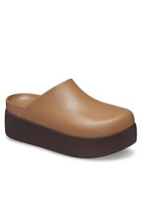 Crocs Klapki Dylan Platform Clog 209871 Brązowy. Kolor: brązowy. Obcas: na platformie #5