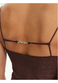 JACQUEMUS Sukienka koktajlowa 25E251DR100-1713 Brązowy Regular Fit. Kolor: brązowy. Materiał: wiskoza. Styl: wizytowy #4