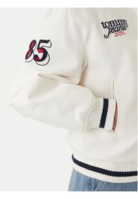Tommy Jeans Kurtka bomber DW0DW22585 Biały Relaxed Fit. Kolor: biały. Materiał: bawełna #3