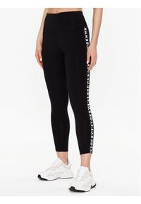 DKNY Sport Legginsy DP2P1939 Czarny Classic Fit. Kolor: czarny. Materiał: bawełna. Styl: sportowy #1