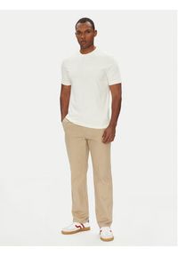 United Colors of Benetton - United Colors Of Benetton T-Shirt 36JGU105U Beżowy Relaxed Fit. Kolor: beżowy. Materiał: bawełna #3