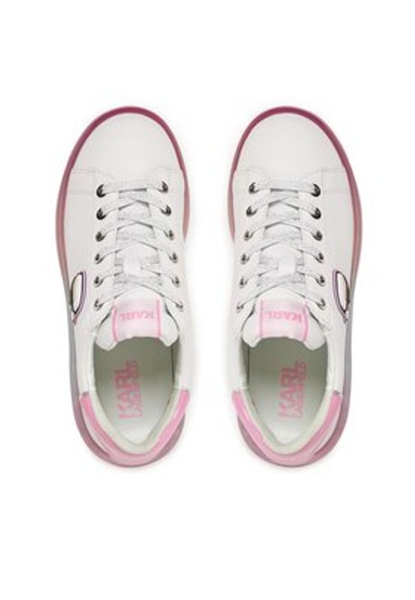 Karl Lagerfeld - KARL LAGERFELD Sneakersy KL62630N Biały. Kolor: biały. Materiał: skóra