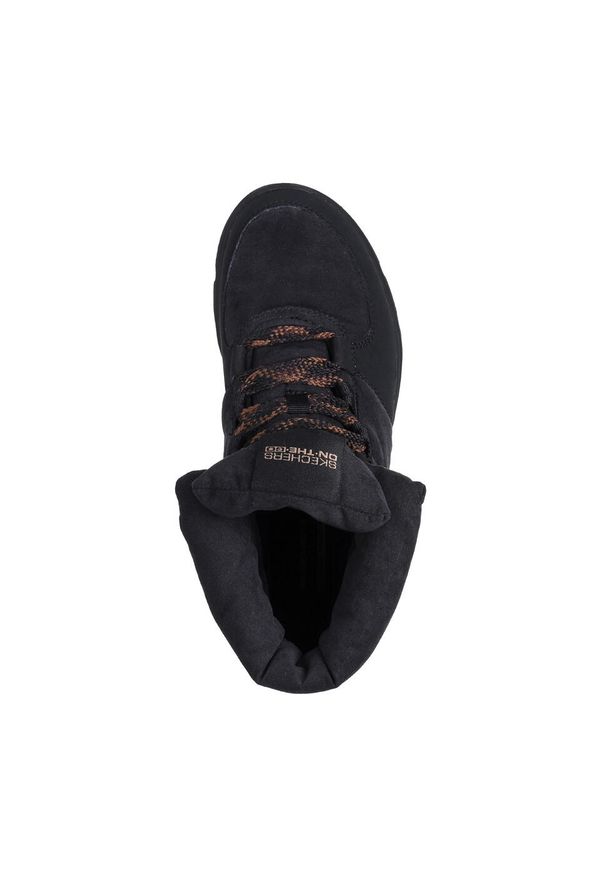 skechers - Buty do chodzenia damskie Skechers Glacial Ultra-trend. Zapięcie: sznurówki. Kolor: czarny. Materiał: materiał, syntetyk, tkanina. Szerokość cholewki: normalna. Sport: turystyka piesza