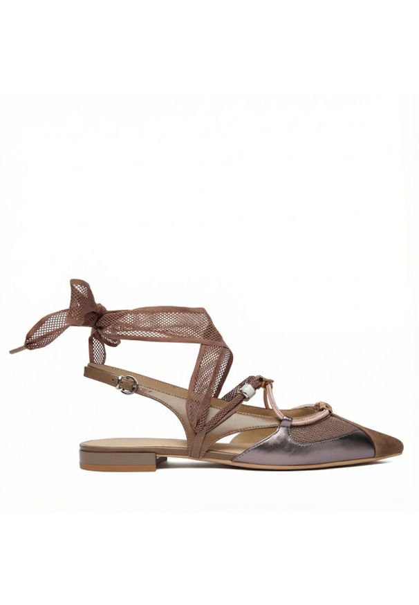 Pinko - PINKO Czółenka Gianira 30 SD0547 P003 Brązowy. Kolor: brązowy. Materiał: skóra