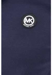 Michael Kors bluza CS250QD5MF męska kolor granatowy z kapturem z aplikacją. Okazja: na co dzień. Typ kołnierza: kaptur. Kolor: niebieski. Materiał: dzianina. Wzór: aplikacja. Styl: casual #2