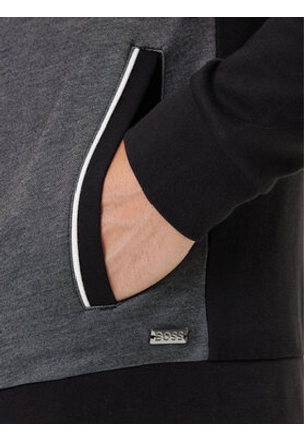 BOSS Bluza 50545567 Czarny Regular Fit. Kolor: czarny. Materiał: syntetyk, bawełna