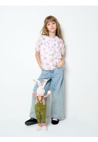 Sinsay - Koszula z lekkiej dzianiny w kolorowe motyle - wielobarwny. Materiał: dzianina. Wzór: kolorowy #1