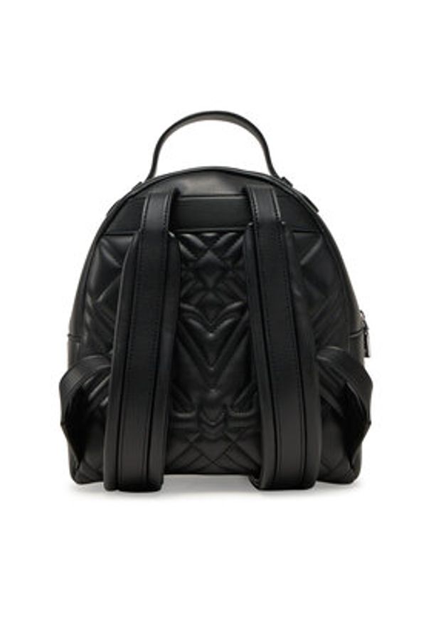Love Moschino - LOVE MOSCHINO Plecak JC4148PP1MLA000B Czarny. Kolor: czarny. Materiał: skóra