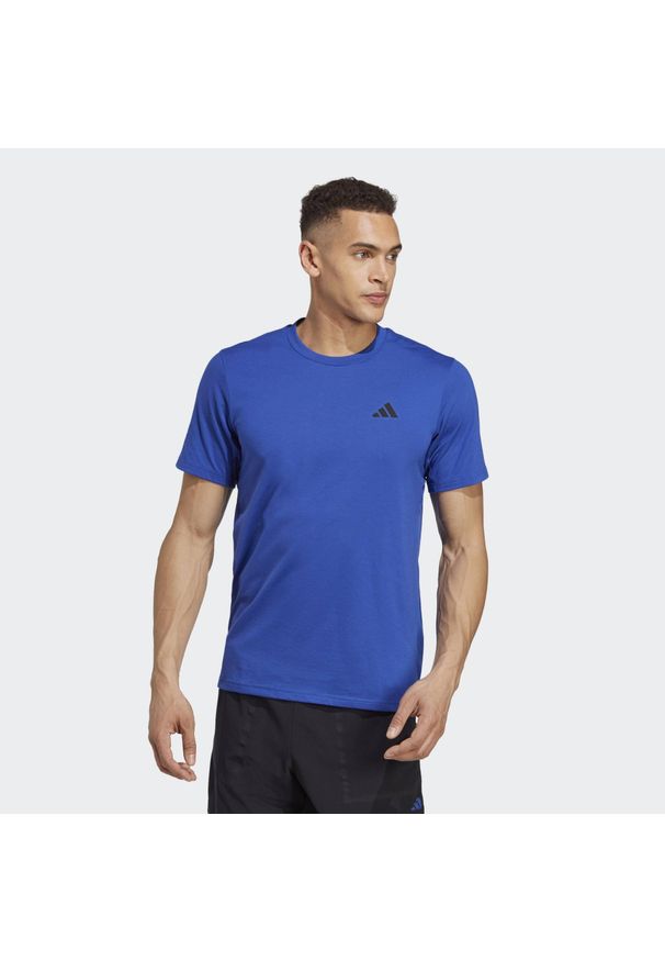 Adidas - Train Essentials Feelready Training Tee. Kolor: wielokolorowy, niebieski, czarny. Materiał: materiał