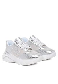 Guess Sneakersy FLFMRZ ELE12 Srebrny. Kolor: srebrny. Materiał: skóra
