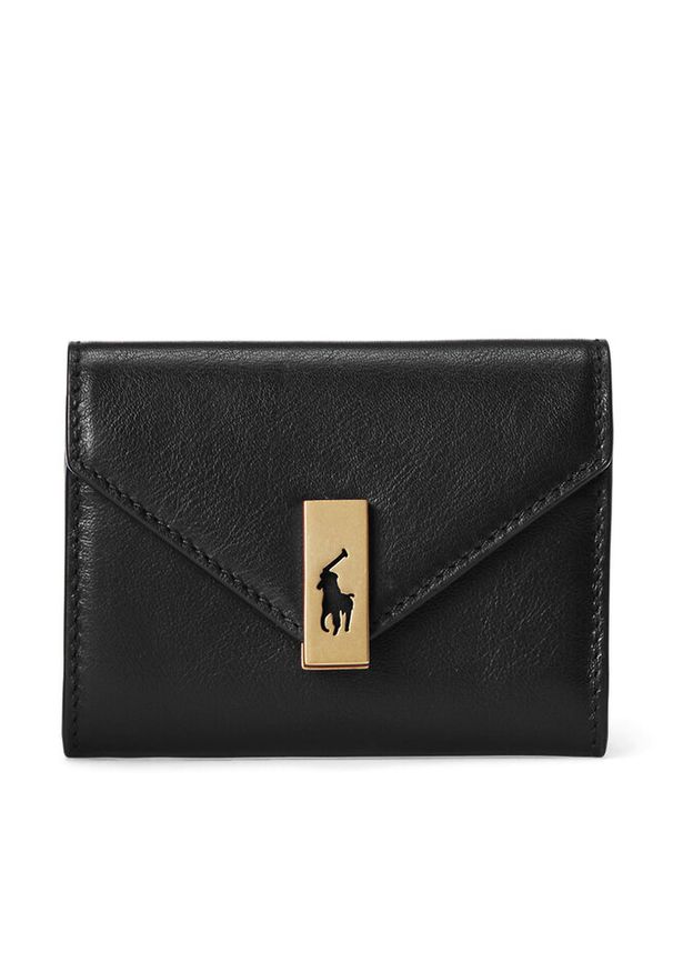 Mały Portfel Damski Polo Ralph Lauren. Kolor: czarny