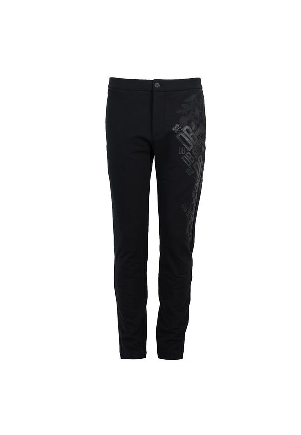 Bikkembergs Spodnie | A113SGMEB071 | Mężczyzna | Czarny. Kolor: czarny. Materiał: bawełna, elastan. Wzór: nadruk