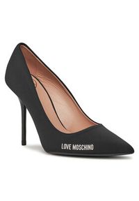 Love Moschino - LOVE MOSCHINO Szpilki JA10089G1IIM0000 Czarny. Kolor: czarny. Materiał: skóra. Obcas: na szpilce