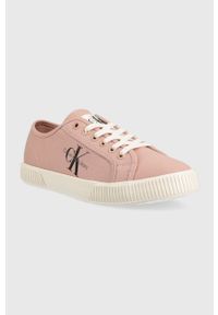 Calvin Klein Jeans tenisówki ESS VULC MONO W damskie kolor różowy. Kolor: różowy. Materiał: poliester, guma #3