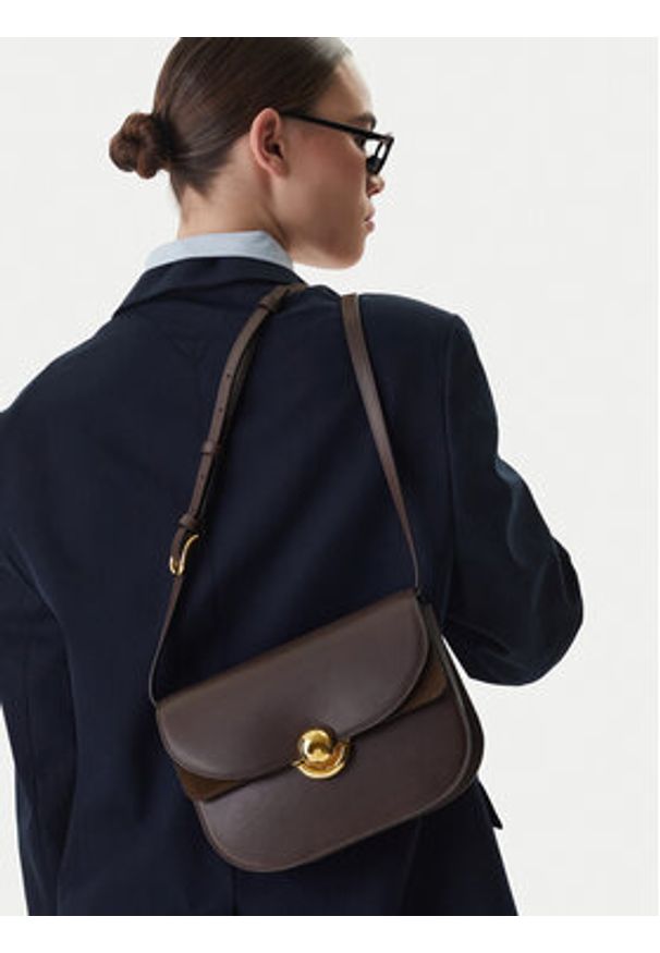 Furla Torebka Sfera Borsa A Tracolla S Vaniglia WB01355 BX0428 2460S Brązowy. Kolor: brązowy. Materiał: skórzane