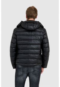 Blauer USA - BLAUER Czarna męska puchowa kurtka Enrique z goglami, Rozmiar XL. Kolor: czarny. Materiał: puch #5