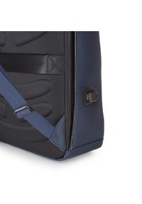 Wittchen - Męski plecak na laptopa 13/14" z przeszyciami. Kolor: niebieski. Materiał: nylon #5