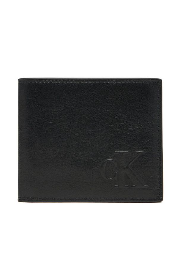 Calvin Klein Duży Portfel Męski Ck Ew Billfold W/ Coin LV04G1072G Czarny. Kolor: czarny. Materiał: skóra