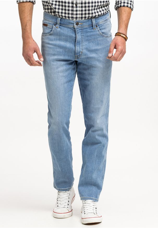 Wrangler - WRANGLER TEXAS SLIM MĘSKIE SPODNIE JEANSOWE JEANSY DŻINSY DREAM ON W12SQO859