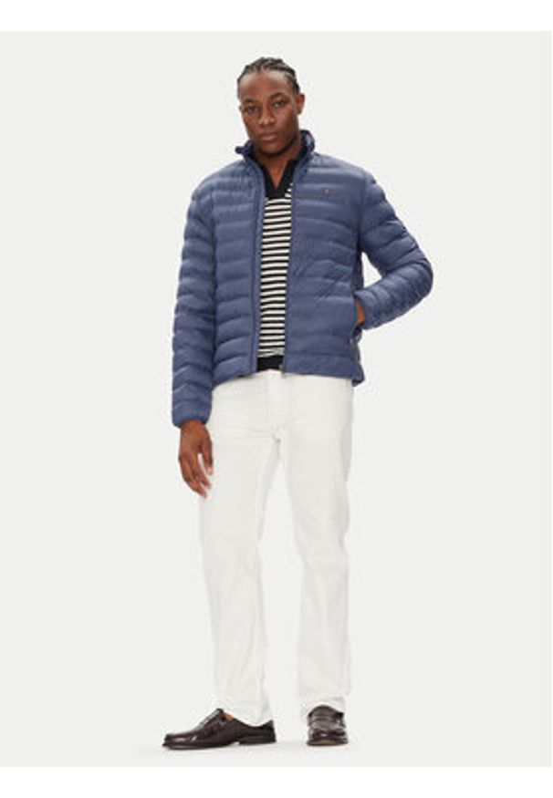 TOMMY HILFIGER - Tommy Hilfiger Kurtka przejściowa MW0MW37634 Niebieski Regular Fit. Kolor: niebieski. Materiał: syntetyk