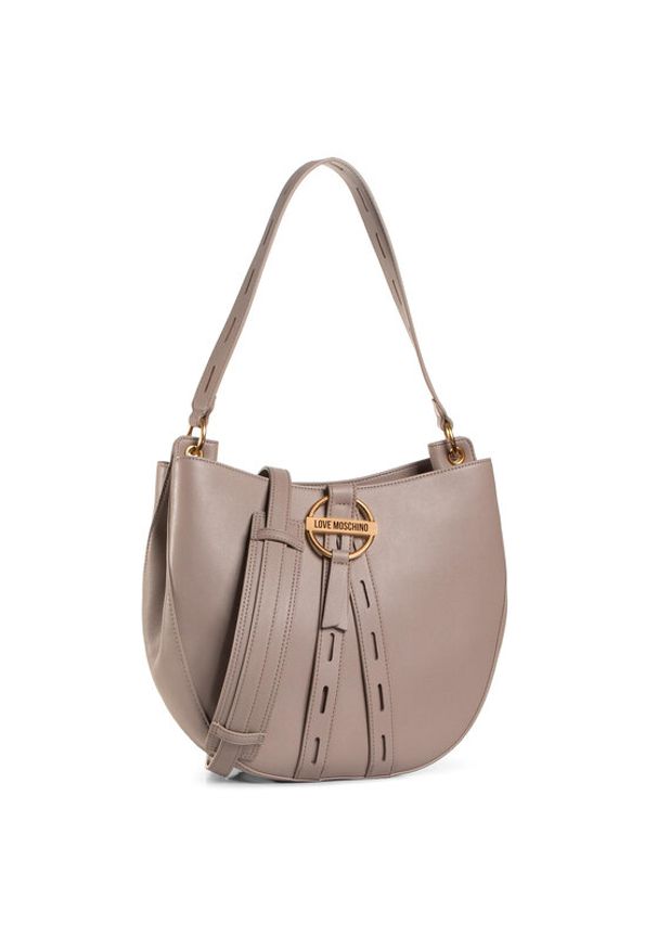 Love Moschino - LOVE MOSCHINO Torebka JC4084PP1BLM0001 Szary. Kolor: szary. Materiał: skórzane