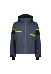 Kurtka narciarska z kapturem i zamkiem CMP. Typ kołnierza: kaptur. Kolor: szary. Sezon: zima. Sport: narciarstwo #1