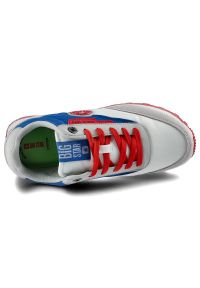 Big-Star - Białe Sneakersy Big Star Damskie Modne Półbuty. Okazja: na co dzień, na spacer. Kolor: biały. Materiał: skóra ekologiczna, materiał. Sport: turystyka piesza