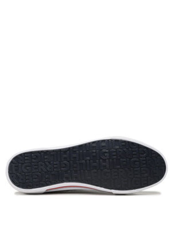 TOMMY HILFIGER - Tommy Hilfiger Tenisówki Core Corporate Vulc Leather FM0FM04561 Granatowy. Kolor: niebieski. Materiał: skóra