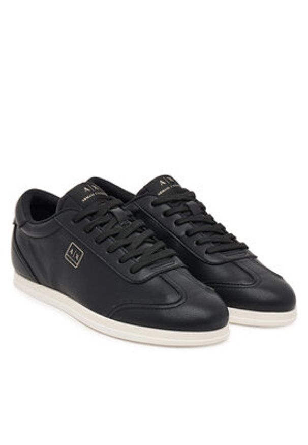 Armani Exchange Sneakersy XW001668 AF17628 UC001 Czarny. Kolor: czarny. Materiał: skóra