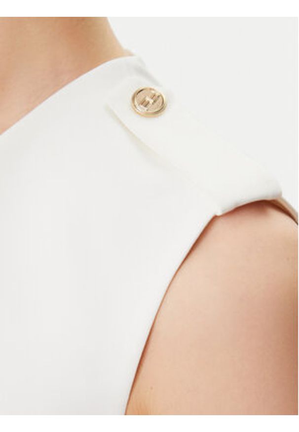 Artigli Sukienka koktajlowa ACAB000846 Écru Slim Fit. Kolor: kremowy. Materiał: syntetyk. Styl: wizytowy