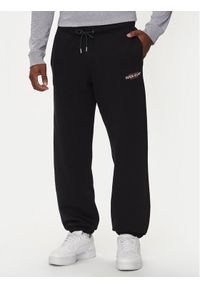 Guess Jeans Spodnie dresowe M4YB18 K9V31 Czarny Regular Fit. Kolor: czarny. Materiał: bawełna #1
