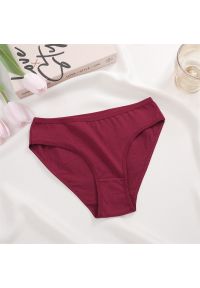 Intica - Figi gładkie dopasowane z wysokiej jakości materiałów Yongja. Kolor: czerwony. Materiał: materiał. Wzór: gładki