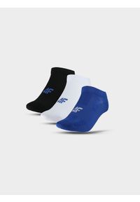 4f - 4F Skarpetki treningowe przed kostkę (3-pack) męskie - multikolor 32-34. Kolor: wielokolorowy. Materiał: włókno, materiał, syntetyk, elastan. Wzór: jednolity. Sport: fitness, kolarstwo