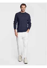 Blend Sweter 20714350 Granatowy Regular Fit. Kolor: niebieski. Materiał: bawełna #4