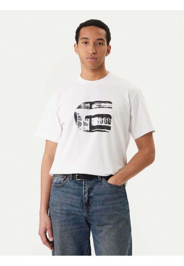 G-Star RAW - G-Star Raw T-Shirt G Icon Graphic D28823-E385 Biały Regular Fit. Kolor: biały. Materiał: bawełna